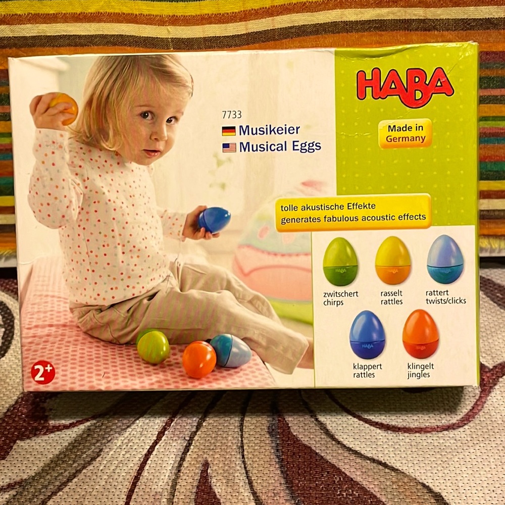 HABA Musical Eggs for ages 2+ NIB